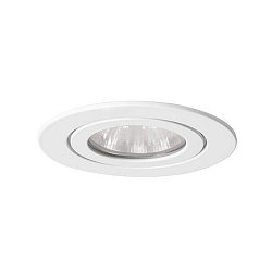Downlight 4VA rond, rigide GX5,3 IP65, blanche gradable