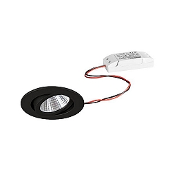 Lumi�re encastr�e IP65, scintillant, noir , transparent  6W 650lm 3000K 20-40� 20-40� CRI 80-89