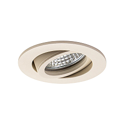 Projecteur encastré TIRREL-R GU10 / PAR16 rond, pivotant, avec espaceur GU10 IP20, beige sable texturé gradable