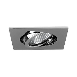 Projecteur encastré TIRREL-R GU10 / PAR16 angulaire, pivotant, avec espaceur GU10 IP20, chrome gradable