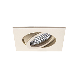 Projecteur encastré TIRREL-R GU10 / PAR16 pivotant, carré, avec douille GU10 IP20, beige sable texturé gradable