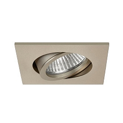 Projecteur encastré TIRREL-R GU10 / PAR16 angulaire, pivotant, avec espaceur GU10 IP20, champagne gradable