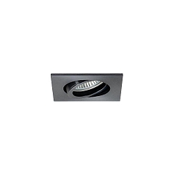 Projecteur encastré TIRREL-R GU10 / PAR16 angulaire, pivotant, avec espaceur GU10 IP20, scintillant, noir gradable