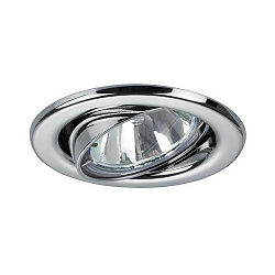 Projecteur encastré BRONNY GU10 rond, pivotant GU10 IP20, chrome gradable