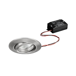Downlight rond, pivotant IP20, chrom� mat 