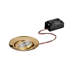 Downlight rond, pivotant IP20, or 