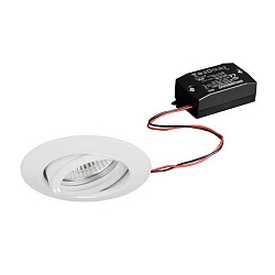 Lumière encastrée BREENA R rond, pivotant, commutable LED IP20, blanche 6W 680lm 3000K 20-40° 20-40° CRI 80-89