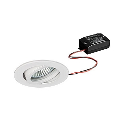 Lumi�re encastr�e TIRREL-R rond, pivotant, commutable IP20, blanche  6W 680lm 3000K 38� 38� CRI >80