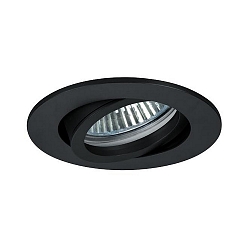 Lumi�re encastr�e TIRREL-R rond, pivotant, commutable IP20, noir  6W 680lm 3000K 38� 38� CRI >80