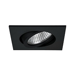 Lumi�re encastr�e TIRREL-S angulaire, pivotant, pour VDU, commutable IP20, noir  6W 680lm 3000K 38� 38� CRI >80