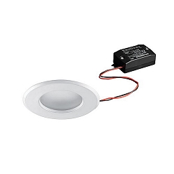 Eclairage d'ext�rieur encastr� rond, rigide IP65, blanche 
