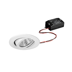 Downlight rond, conducteur inclus IP20, blanche 