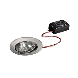 Downlight pivotant, carr� IP20, chrom� mat 