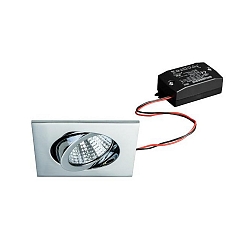 Downlight pivotant, carr� IP20, chrome 