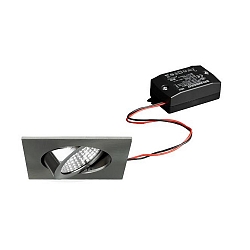 Downlight BB05 angulaire, pivotant IP20, nickel mat 