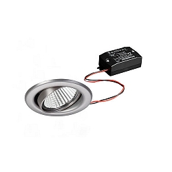 Downlight BB09 angulaire, pivotant IP20, acier inoxydable 