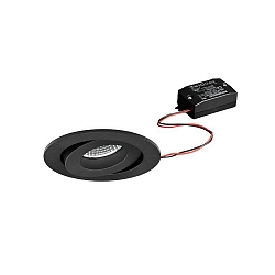 Lumi�re encastr�e IP20, scintillant, noir   7W 680lm 3000K 20-40� 20-40� CRI 80-89