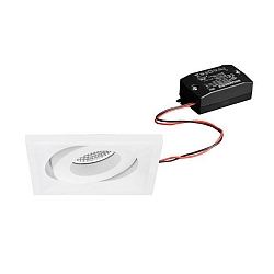 Lumi�re encastr�e BB36 pivotant, carr�, commutable LED IP20, blanche  7W 680lm 3000K 20-40� 20-40� CRI 80-89