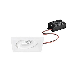Lumi�re encastr�e pivotant IP20, blanche  7W 680lm 3000K 20-40� 20-40� CRI 80-89