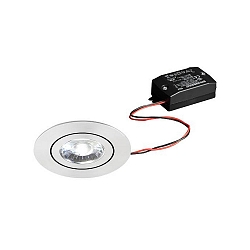 Lumi�re encastr�e IP20, scintillant, transparent gradable 6W 700lm 3000K 20-40� 20-40� CRI 80-89