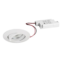 Lumière encastrée BREENA R rond, pivotant LED IP20, blanche gradable 6W 680lm 3000K 20-40° 20-40° CRI 80-89