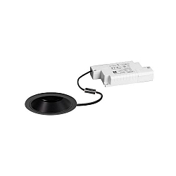 Plafonnier encastr� BINATO pivotant, rotatif, direct IP20, noir gradable