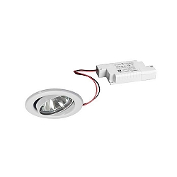 Projecteur encastré BRONNY LED PHASE-DIM rond, pivotant, conducteur inclus, lot de 1 IP20, blanc mat gradable