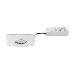 Lumière encastrée CHOOOSE carré LED IP44, blanche gradable 5W 510lm 2700-4000K 20-40° 20-40° CRI 80-89