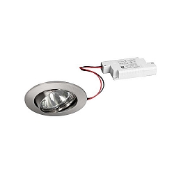 Lumi�re encastr�e IP20, chrome, scintillant, transparent gradable 6W 680lm 3000K 20-40� 20-40� CRI 80-89
