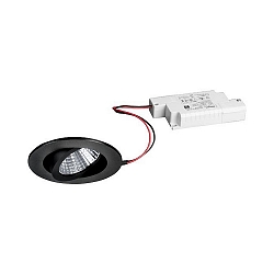 Lumi�re encastr�e IP65, scintillant, noir , transparent  6W 650lm 3000K 20-40� 20-40� CRI 80-89