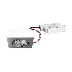 Downlight carr�, dimmable IP65, chrome gradable