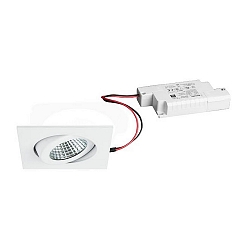 Downlight carr�, dimmable IP65, blanche gradable