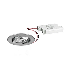 Downlight BB03 rond, dimmable IP20, nickel mat gradable