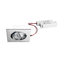 Downlight angulaire, dimmable IP20, chrome gradable