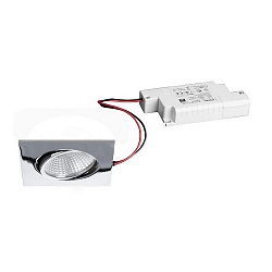 Downlight BB05 angulaire, dimmable IP20, chrome gradable