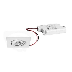Downlight BB05 angulaire, dimmable IP20, blanche gradable