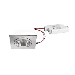 Downlight BB16 angulaire, dimmable IP54, acier inoxydable gradable