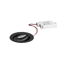 Lumi�re encastr�e IP20, scintillant, noir  gradable 7W 680lm 3000K 20-40� 20-40� CRI 80-89
