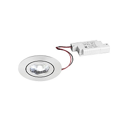 Lumi�re encastr�e IP20, scintillant, transparent gradable 6W 660lm 3000K 20-40� 20-40� CRI 80-89