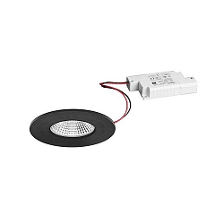 Eclairage d'ext�rieur encastr� BB20 rond, rigide IP65, couvert de poudre, noir mat gradable
