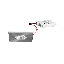 Eclairage d'ext�rieur encastr� BB21 angulaire, rigide IP65, nickel mat gradable