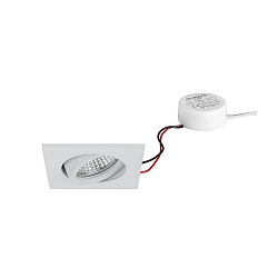 Lumi�re encastr�e TIRREL-S angulaire, pivotant IP20, blanche gradable 6W 680lm 3000K 38� 38� CRI >80