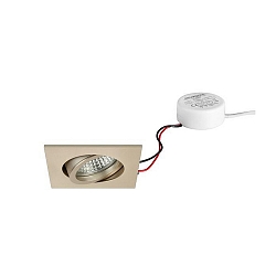 Lumi�re encastr�e TIRREL-S angulaire, pivotant IP20, blanche gradable 6W 680lm 3000K 38� 38� CRI >80