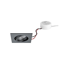 Lumi�re encastr�e TIRREL-S angulaire, pivotant IP20, blanche gradable 6W 680lm 3000K 38� 38� CRI >80