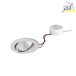 Downlight BB09 pivotant, dimmable IP20, blanche gradable