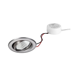 Downlight BB09 pivotant, dimmable IP20, acier inoxydable gradable