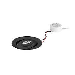 Lumière encastrée IP20, scintillant, noir   7W 680lm 3000K 20-40° 20-40° CRI 80-89