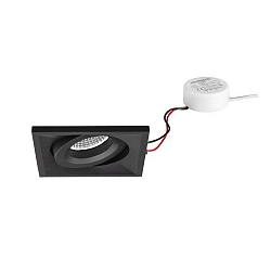 Lumière encastrée pivotant, carré IP20, blanche gradable 7W 680lm 3000K 20-40° 20-40° CRI 80-89