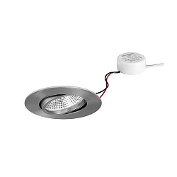 Lumière encastrée IP65, scintillant, nickel  7W 620lm 3000K 20-40° 20-40° CRI 80-89