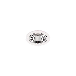 Plafonnier encastré APOLLO MICRO rond, direct IP20, argent gradable
